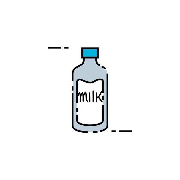 Ізольована піктограма молочної пляшки Векторний дизайн — стоковий вектор