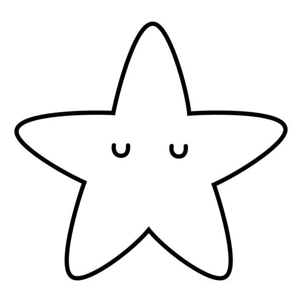 Isolated star cartoon vector design — Wektor stockowy