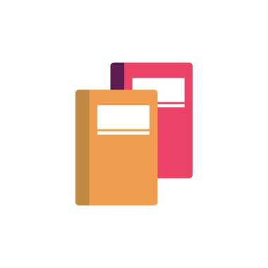 Okul kitapları düz biçim simgesi