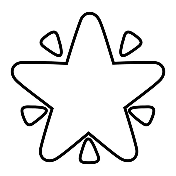 Ilustración vectorial de diseño de forma de estrella aislada — Archivo Imágenes Vectoriales