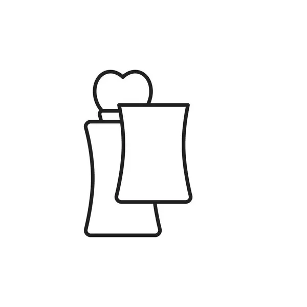 Isolated perfum bottle line design — Vector de stock