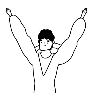 İzole edilmiş Avatar Adam vektör tasarımı