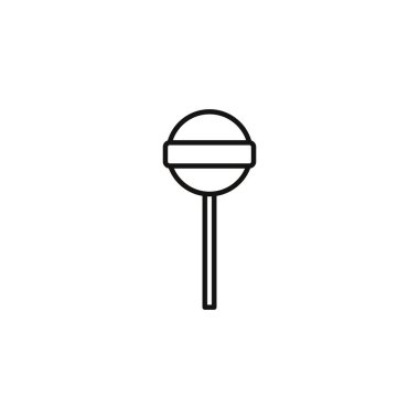 melted lollipop sweet and candies icon line