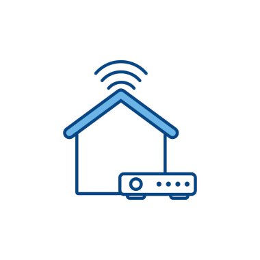 router signal home internet line and fill