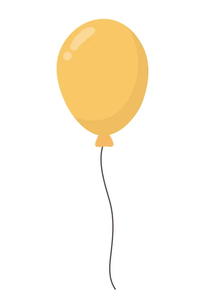 黄色の風船のデザインベクトルのイラスト — ストックベクタ