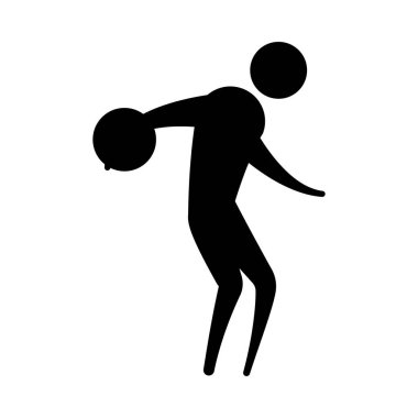 Avatar spor düz vektör tasarımı yapıyor