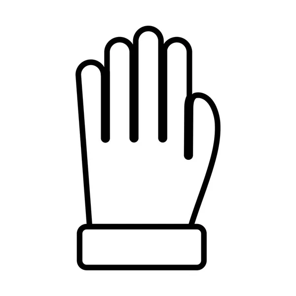 Warm cloth glove mitten icon thick line — Stockvector