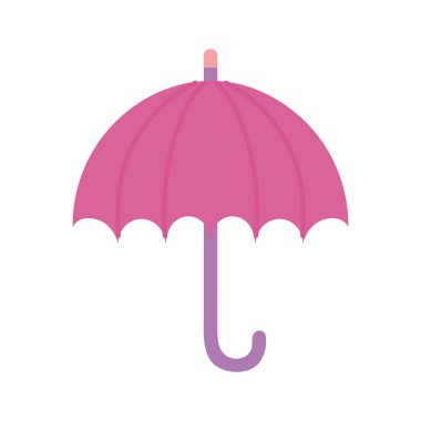 pink umbrella protection accessory icon