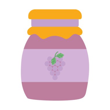 marmalade jar glass grape design icon