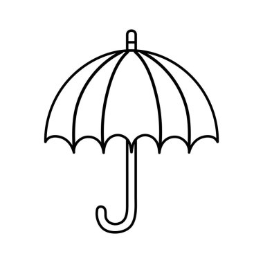 umbrella protection accessory icon thick line