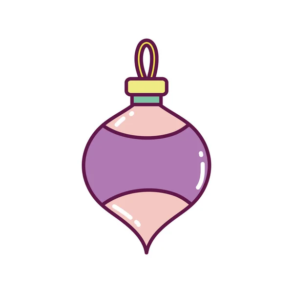 メリークリスマスお祝いの装飾ボール — ストックベクタ
