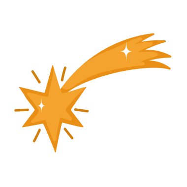 gold star bright ornament icon