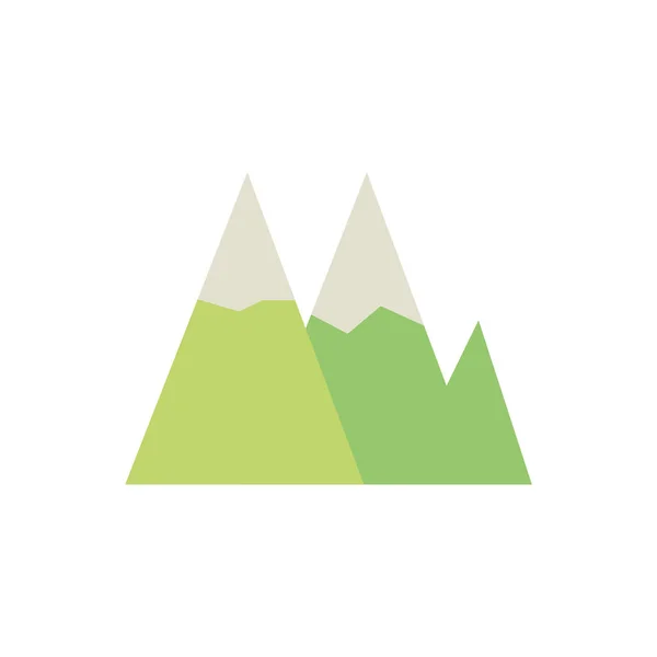 Berge Umwelt grüne Energie Symbol — Stockvektor