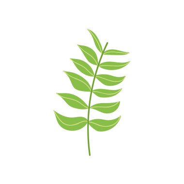 dal doğa beyaz zemin üzerine bırakır.