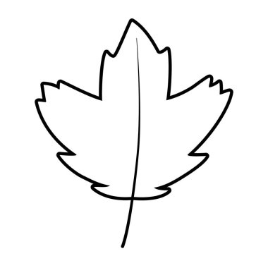 Beyaz zemin üzerinde doğal yaprak yaprakları sonbaharı kalın çizgi