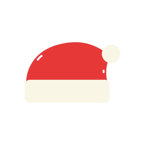 Веселий різдвяний святковий капелюх Санти — стоковий вектор
