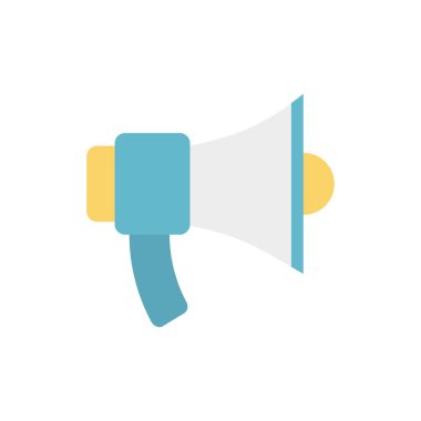 İzole edilmiş megafon ikon vektör tasarımı