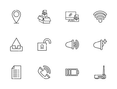 ağ sosyal medya simgeleri satır biçimi belirledi