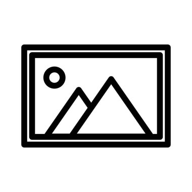 İzole peyzaj ikon vektör tasarımı