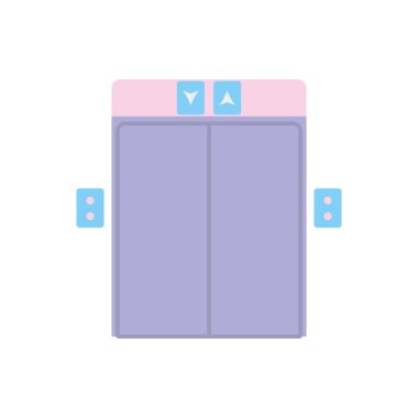 İzole edilmiş asansör ikonu vektör tasarımı