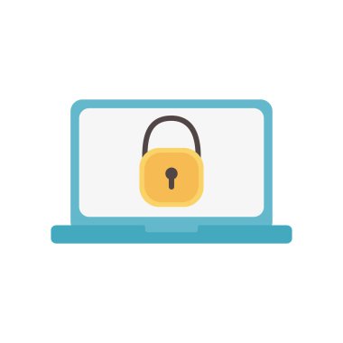 İzole edilmiş dizüstü bilgisayar simgesi vektör tasarımı