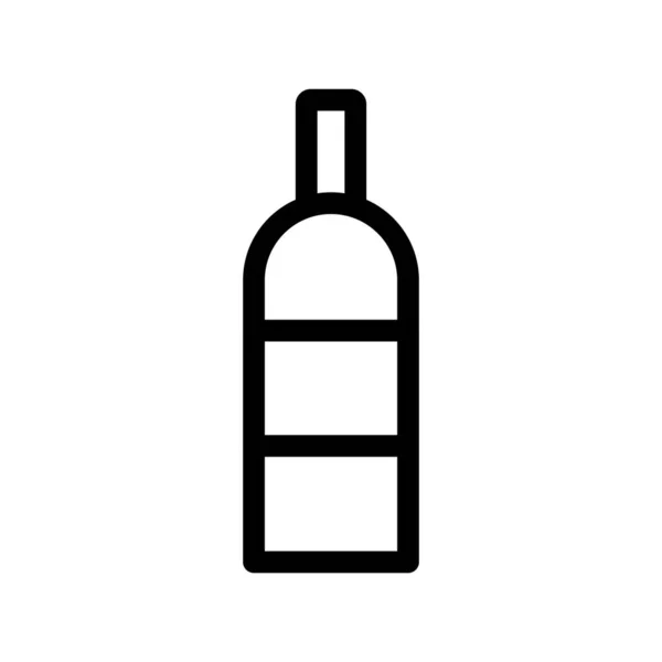 Diseño aislado icono botella de alcohol vector — Archivo Imágenes Vectoriales