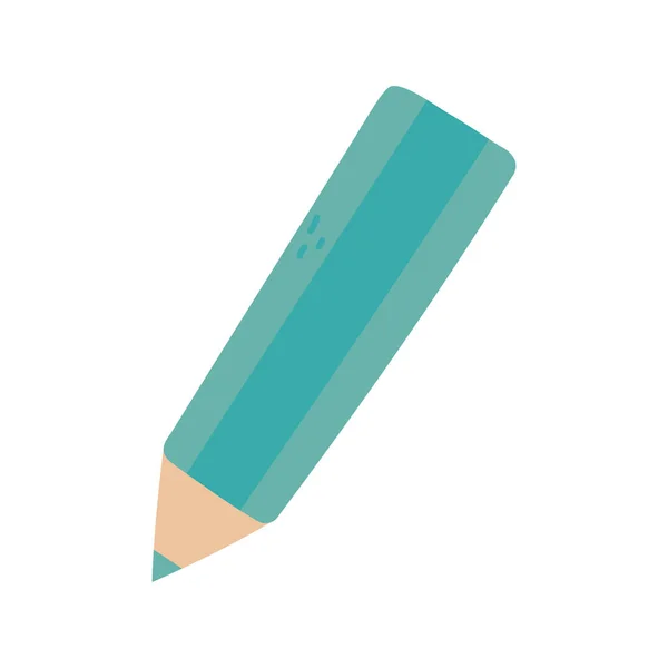 Conception vectorielle d'outils au crayon bleu isolé — Image vectorielle