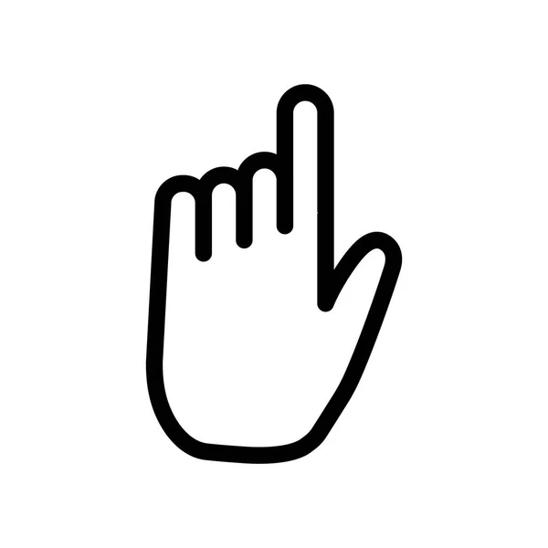 Geïsoleerd pictogram van het handsignaalvectorontwerp — Stockvector
