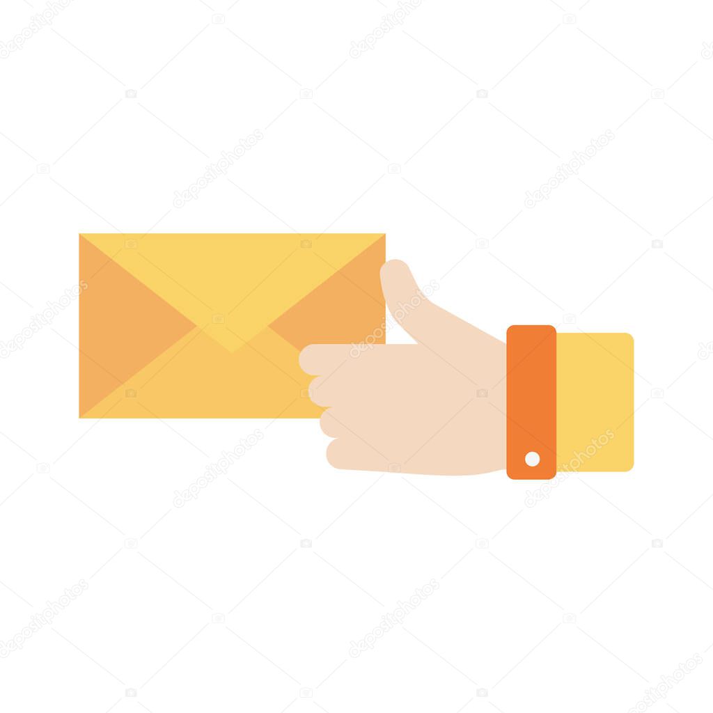 Isolated envelope icon vector design
