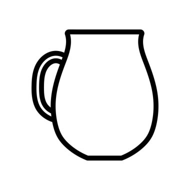 İzole mutfak sürahi vektör tasarımı