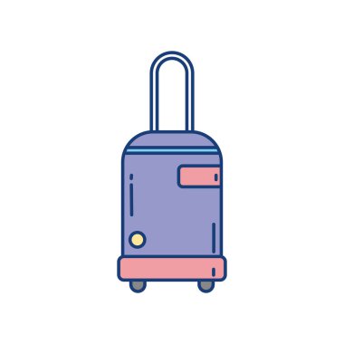 Seyahat tasarımı için izole çanta