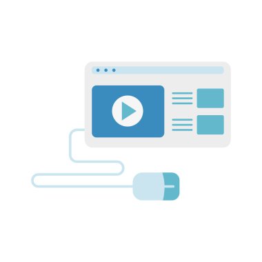 İzole edilmiş web sitesi ikon vektör tasarımı