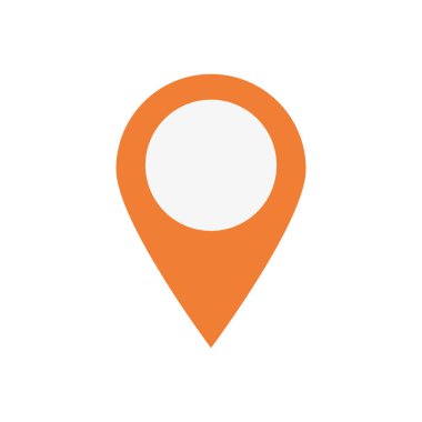 İzole GPS işaretli vektör tasarımı