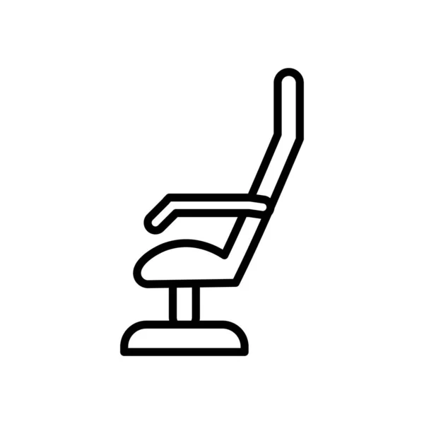 Diseño vectorial de silla de avión aislada — Vector de stock