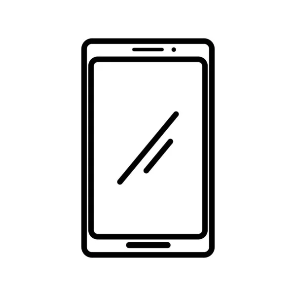 Diseño de vector de icono de teléfono inteligente aislado — Vector de stock