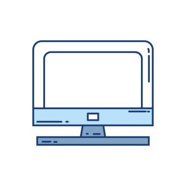 İzole edilmiş bilgisayar simgesi vektör tasarımı