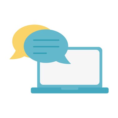 İzole edilmiş dizüstü bilgisayar simgesi vektör tasarımı