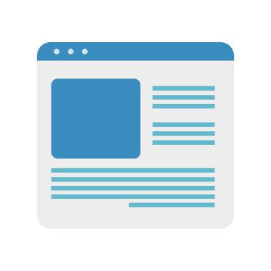 İzole edilmiş web sitesi ikon vektör tasarımı