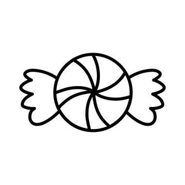 tatlı sert şeker lezzetli ikon kalın çizgi