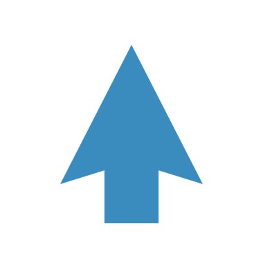 İzole edilmiş imleç ok vektör tasarımı