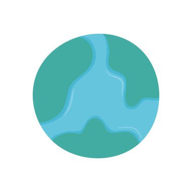 İzole gezegen küre vektör tasarımı