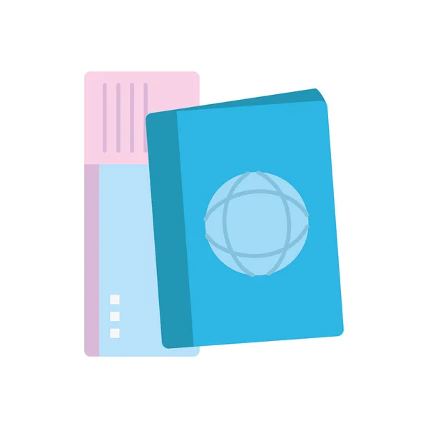 Diseño vectorial de icono de pasaporte aislado — Archivo Imágenes Vectoriales