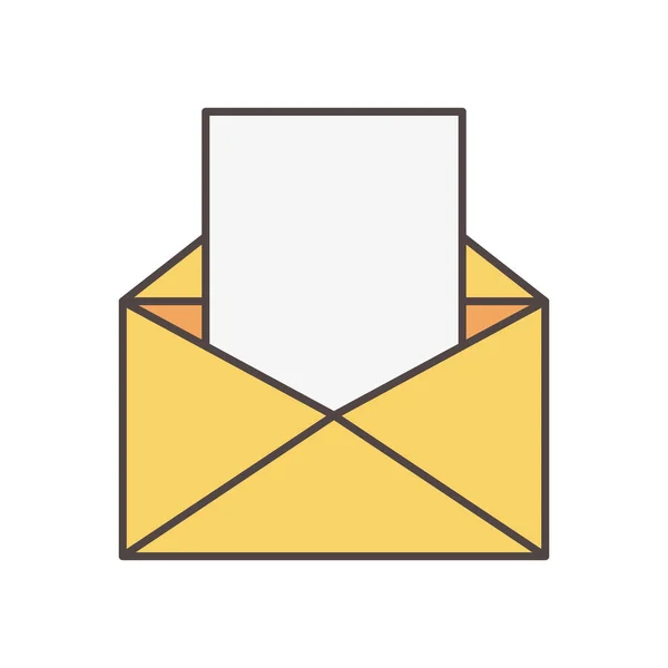 E-mail carta icono de los medios sociales — Vector de stock