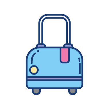 Seyahat tasarımı için izole çanta