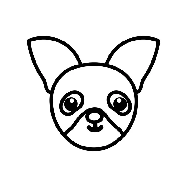 Diseño vectorial de iconos de dibujos animados de perro aislado — Vector de stock