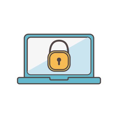 dizüstü bilgisayar güvenliği sosyal medya simgesi