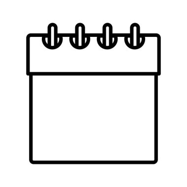 takvim tarihi hatırlatıcı ay tasarım simgesi kalın çizgi