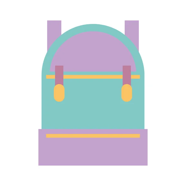 Tourisme à dos ou style bagage scolaire — Image vectorielle