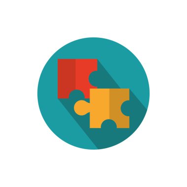 puzzle bağlantısı iş stratejisi simgesi engelleme gölgesi