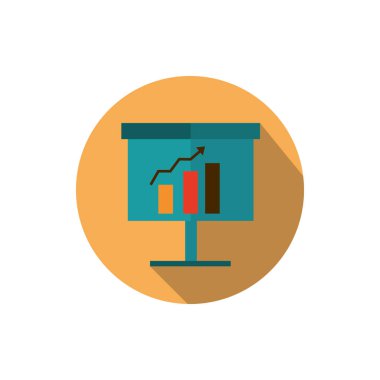 pano sunum istatistikleri kar amaçlı iş stratejisi simgesi engelleme gölgesi diyagramı